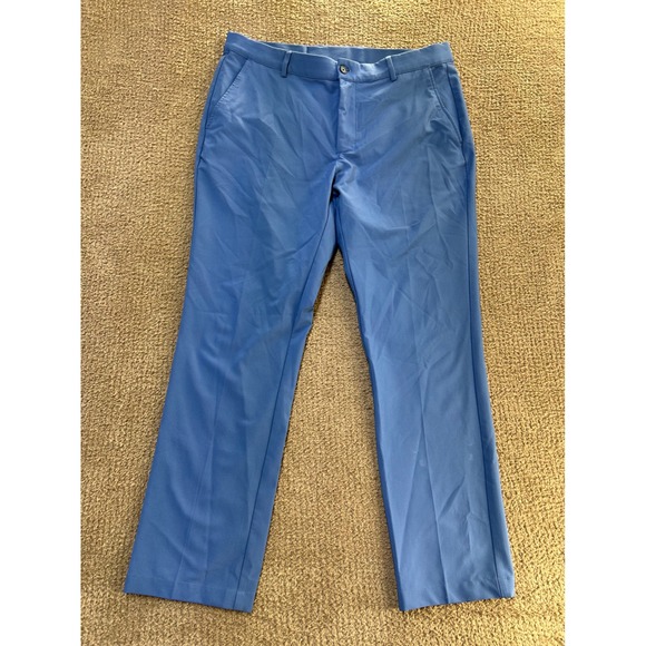 Greg Norman Other - Greg Norman Mens Blue Golf Pants 35x32 Performance Stretch Straight Leg Trousers